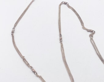 Lange 60er Jahre Vintage Kette aus altem 835 Silber