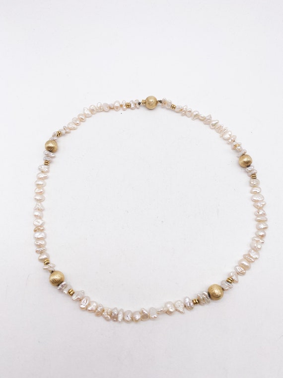 50er Jahre 18 k 585 Vintage Perlenkette mit echte… - image 4