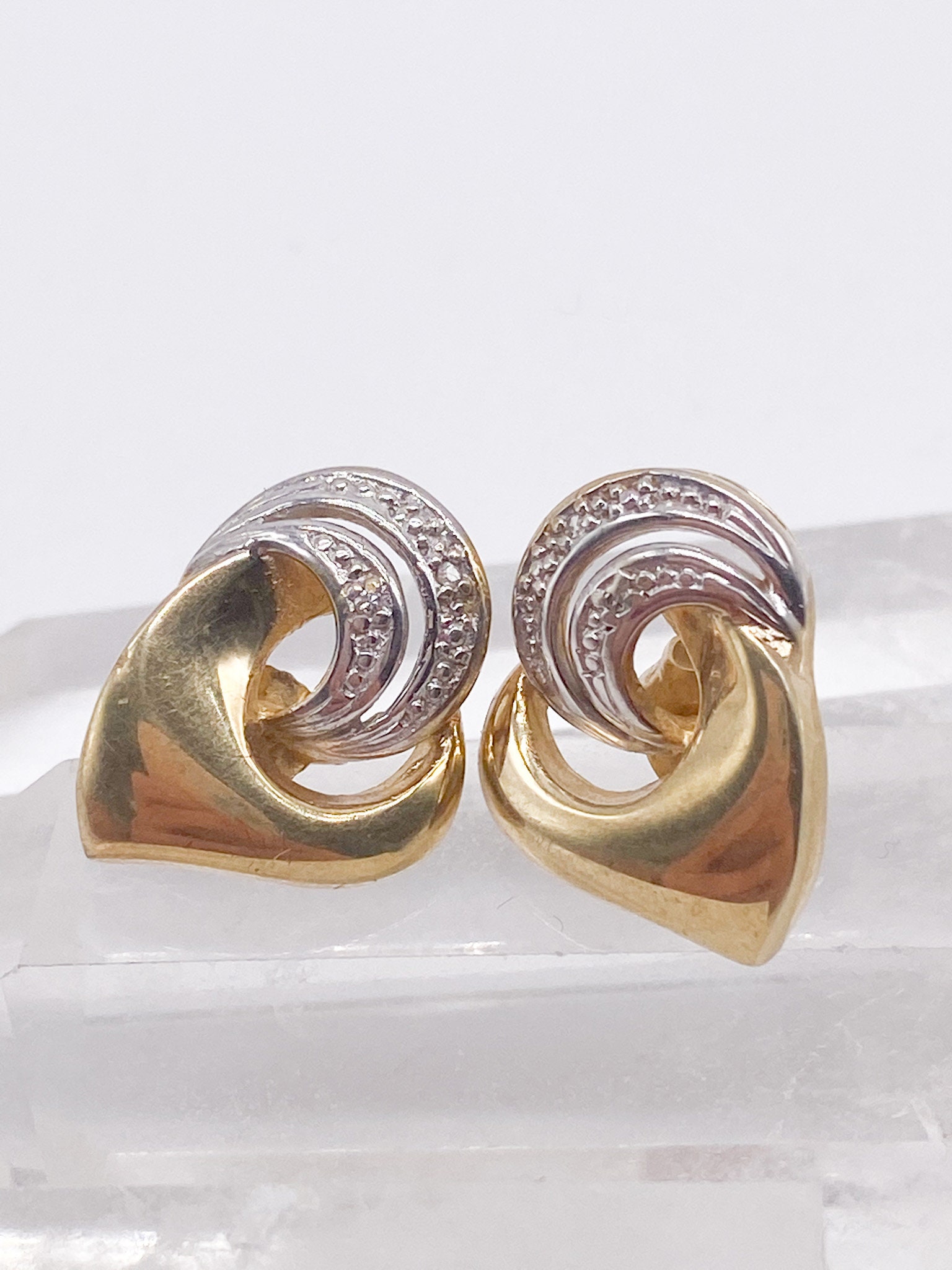 Boucles D'oreilles Vintage N133 - Couleur Argentée - Occasion