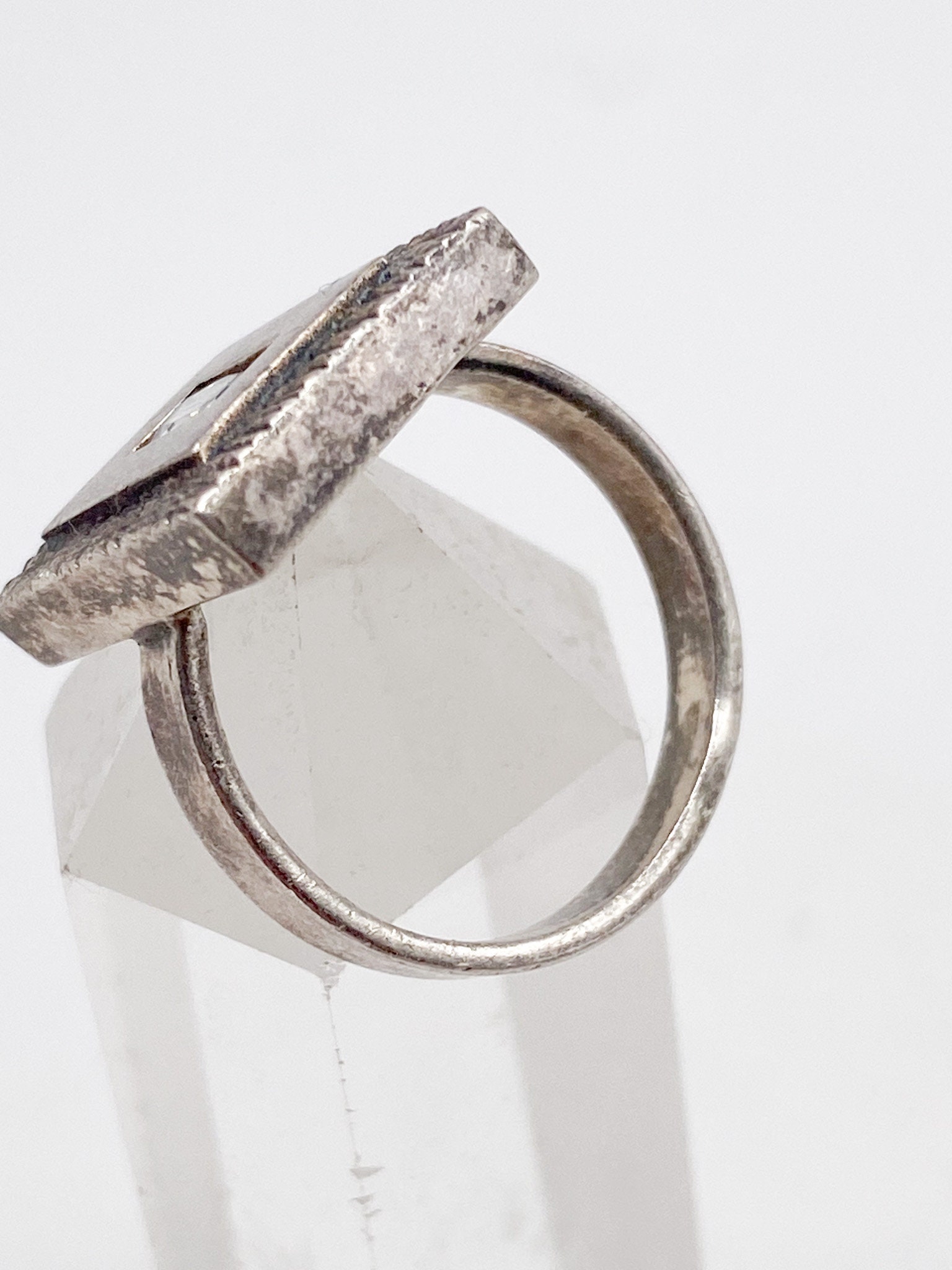 Bague Vintage En Argent Massif 925 - Taille 53/54 (environ) - Occasion - Style Charmant Et Ancien
