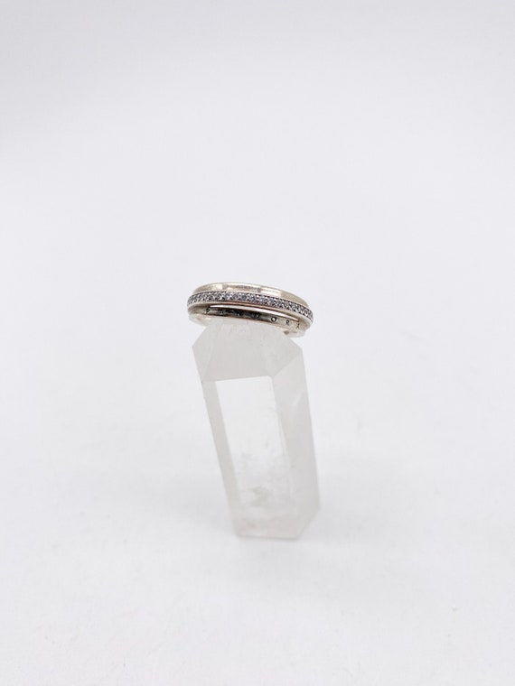Pandora Ring 925 Silber mit weißen Steinen- Größe… - image 1