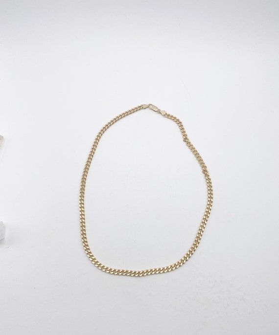 Massive Vintage 925 Silber vergoldet Gliederkette Kette aus Italien