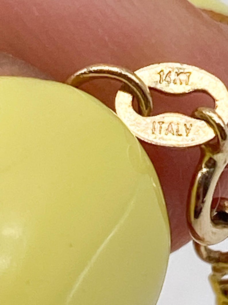 Italienische 60er Jahre 14k Gold 585 Gold Kette zdjęcie 5