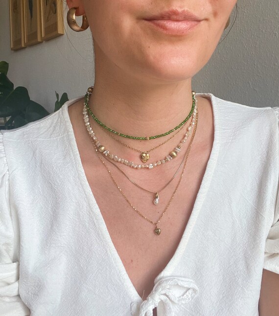 50er Jahre 18 k 585 Vintage Perlenkette mit echte… - image 5