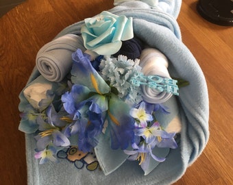 Handmade Baby Boy Hand Nappy Bouquet