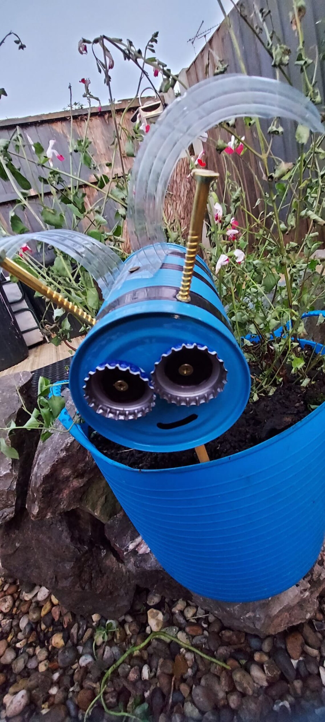 Set of 3 Tin Can Garden Insects Bees Ladybirds Garden Decor Etsy UK