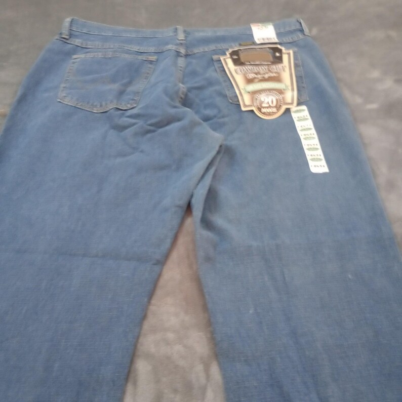 Vintage Wrangler Jeans Womens 19 x 34 20MWS USA Made Cowboy Cut Relaxed Low Rise image 16