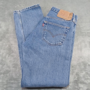 Vintage Levis 501 Jeans 31 x 31 Blue Cowboy Western Button Fly USA 90s 501-0193
