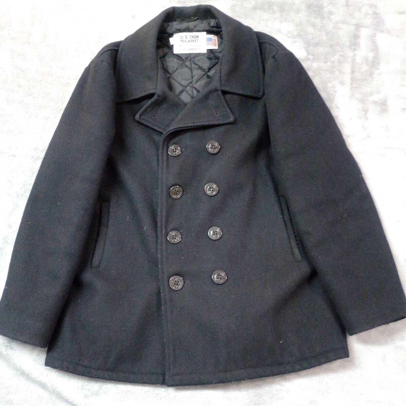 ジャケット・アウター SCHOTT NYC U.S. 740N PEACOAT 40 Schott PEA Coat US 740N Gray size 40 | eBay