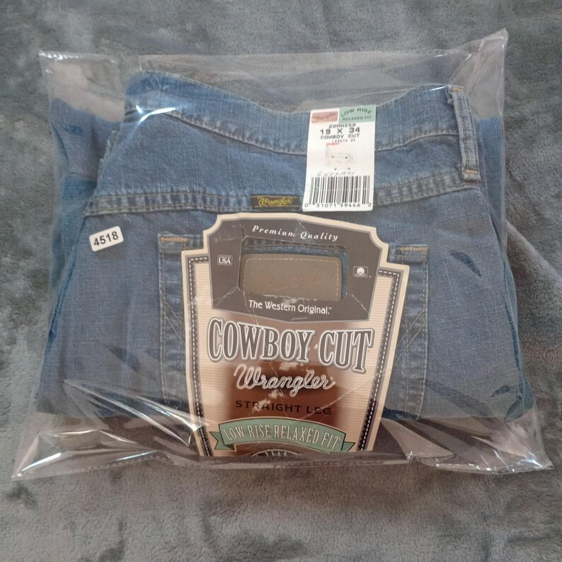 Vintage Wrangler Jeans Womens 19 x 34 20MWS USA Made Cowboy Cut Relaxed Low Rise image 17