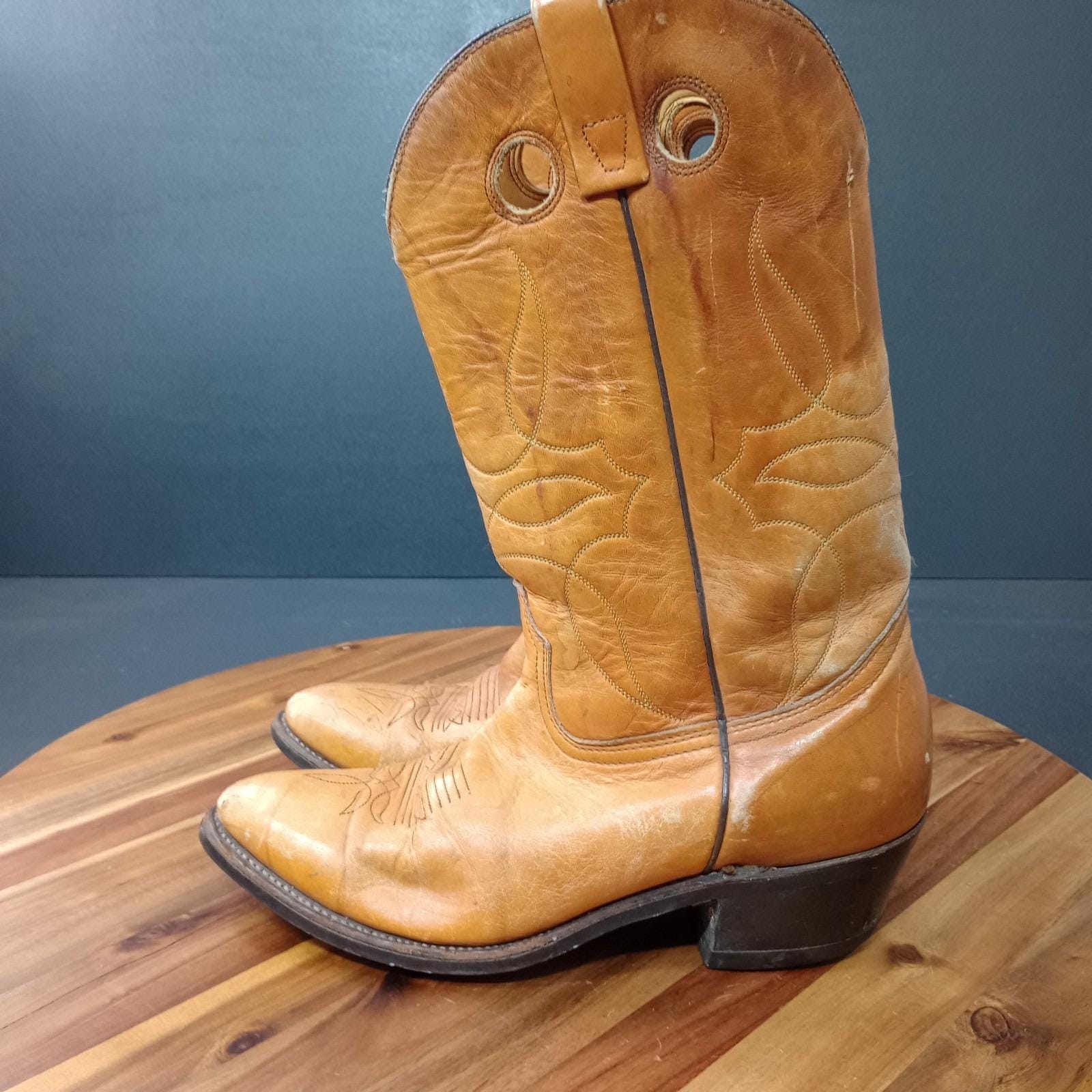 DURANGO LEATHER ANKLE BUCKLE BOOTS   11D  TAN Durango Ankle Boots - Etsy main image 3