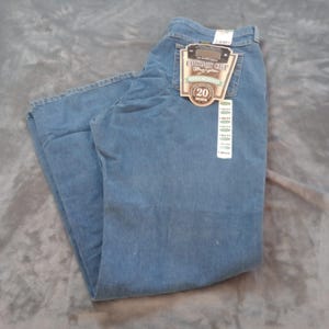 Vintage Wrangler Jeans Womens 19 x 34 20MWS USA Made Cowboy Cut Relaxed Low Rise image 1