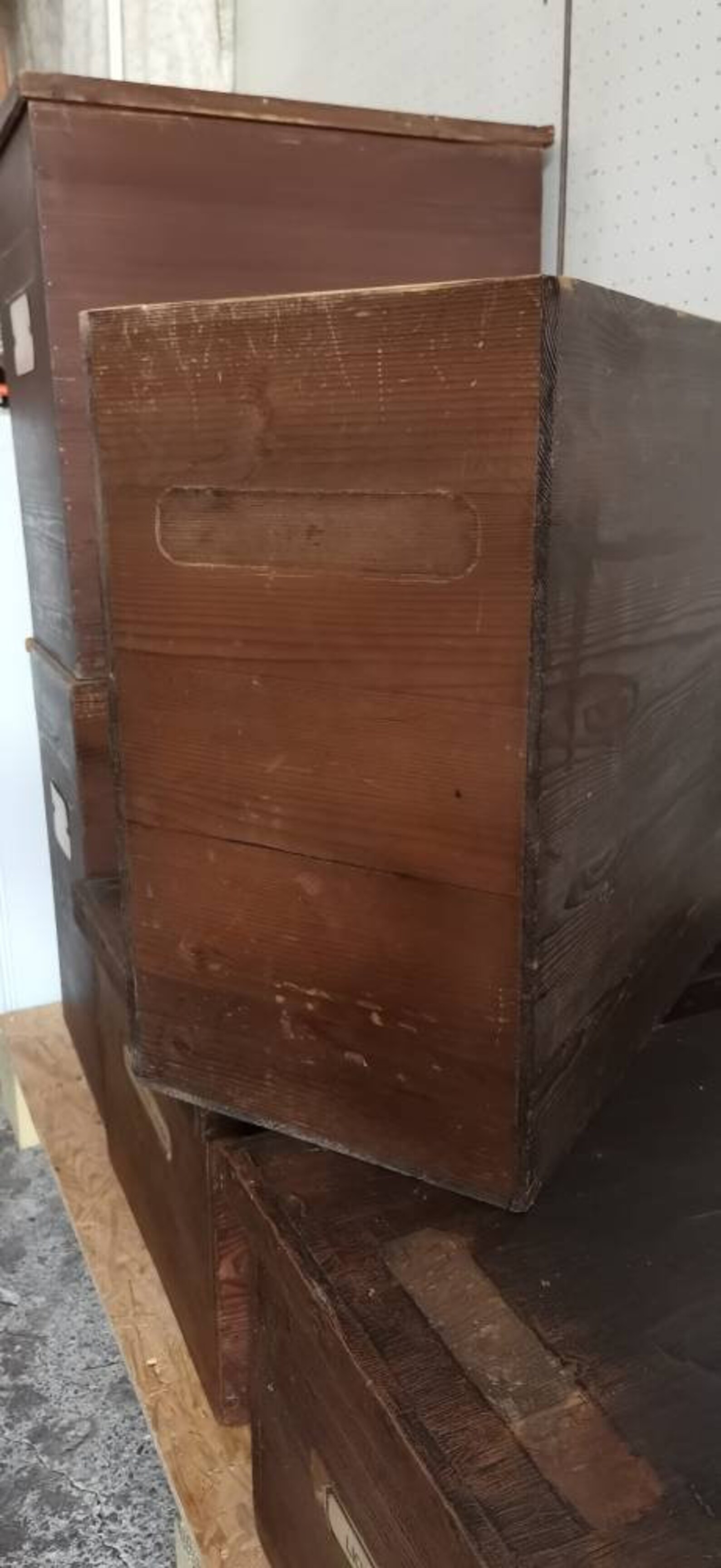 Holzbox hohe schmale Holzkiste aus einer Apotheke zur | Etsy