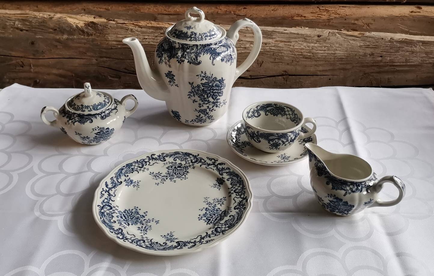 Villeroy & Boch Valeria Blue Elegant Coffee Service 47 Etsy UK