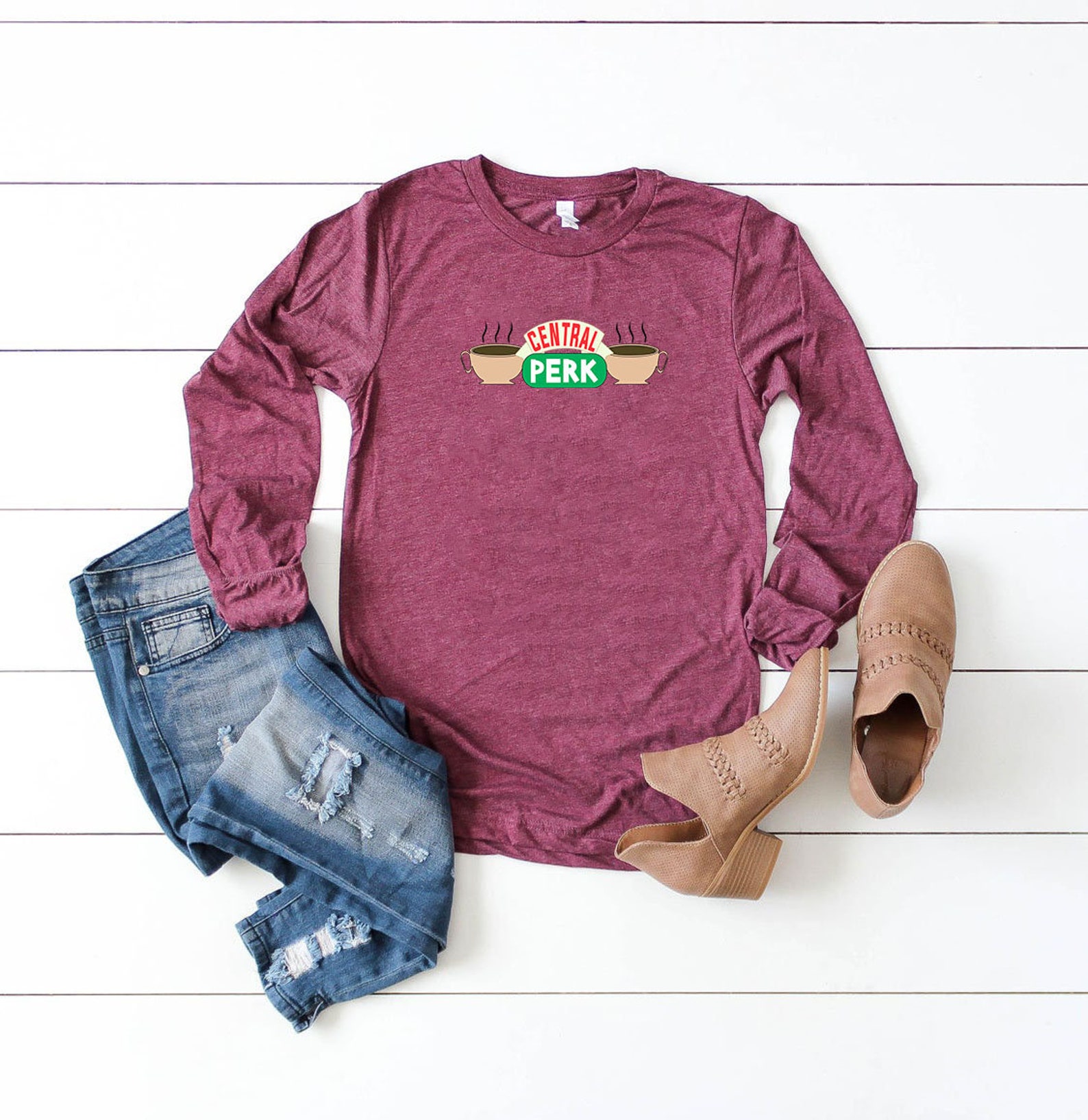 central perk long sleeve shirt