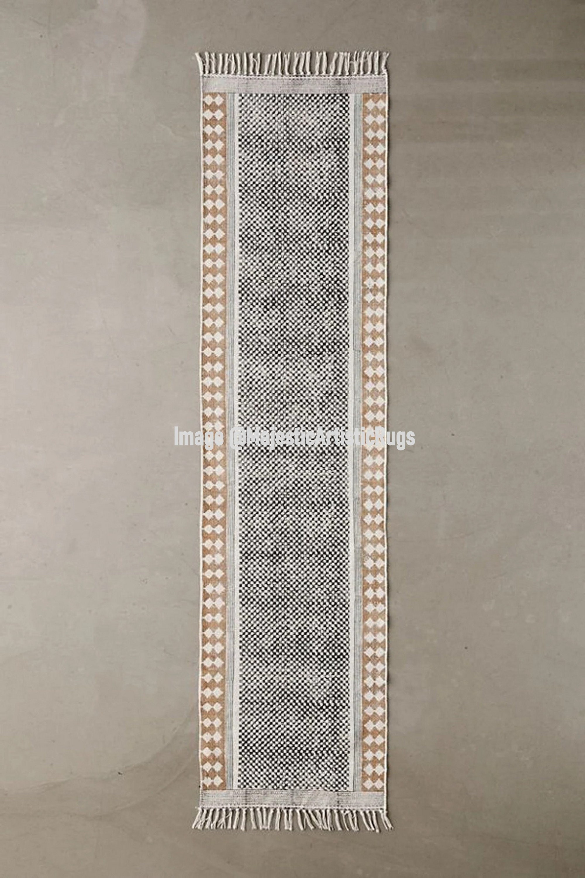 2x6 Ft Rug Runner Rag Rug Cotton Rug Carpet Rug Decorative Rug Runner ...