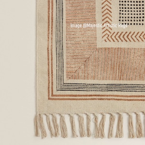 10x14 Ft Rug, Cotton Rug, Handmade Rug, Antique Rug, Floor Area Rug, Door Mat, Hand woven Rug, Decorative Rug, Indian Carpet Rug, Modern Rug