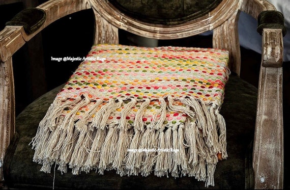 Hand woven online throw
