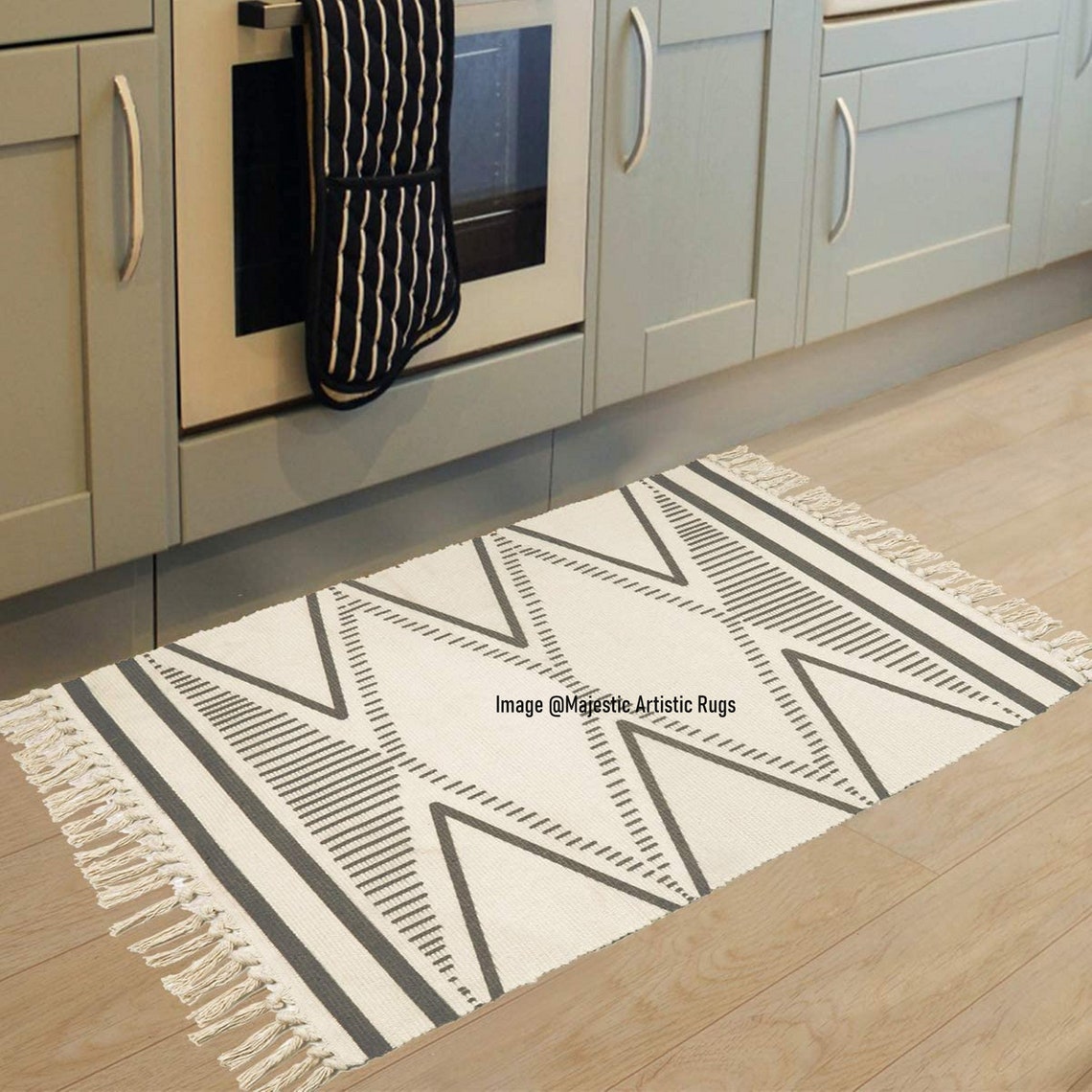 5x8 Feet Cotton Rug Handmade Rug Outdoor / Indoor Rug Etsy