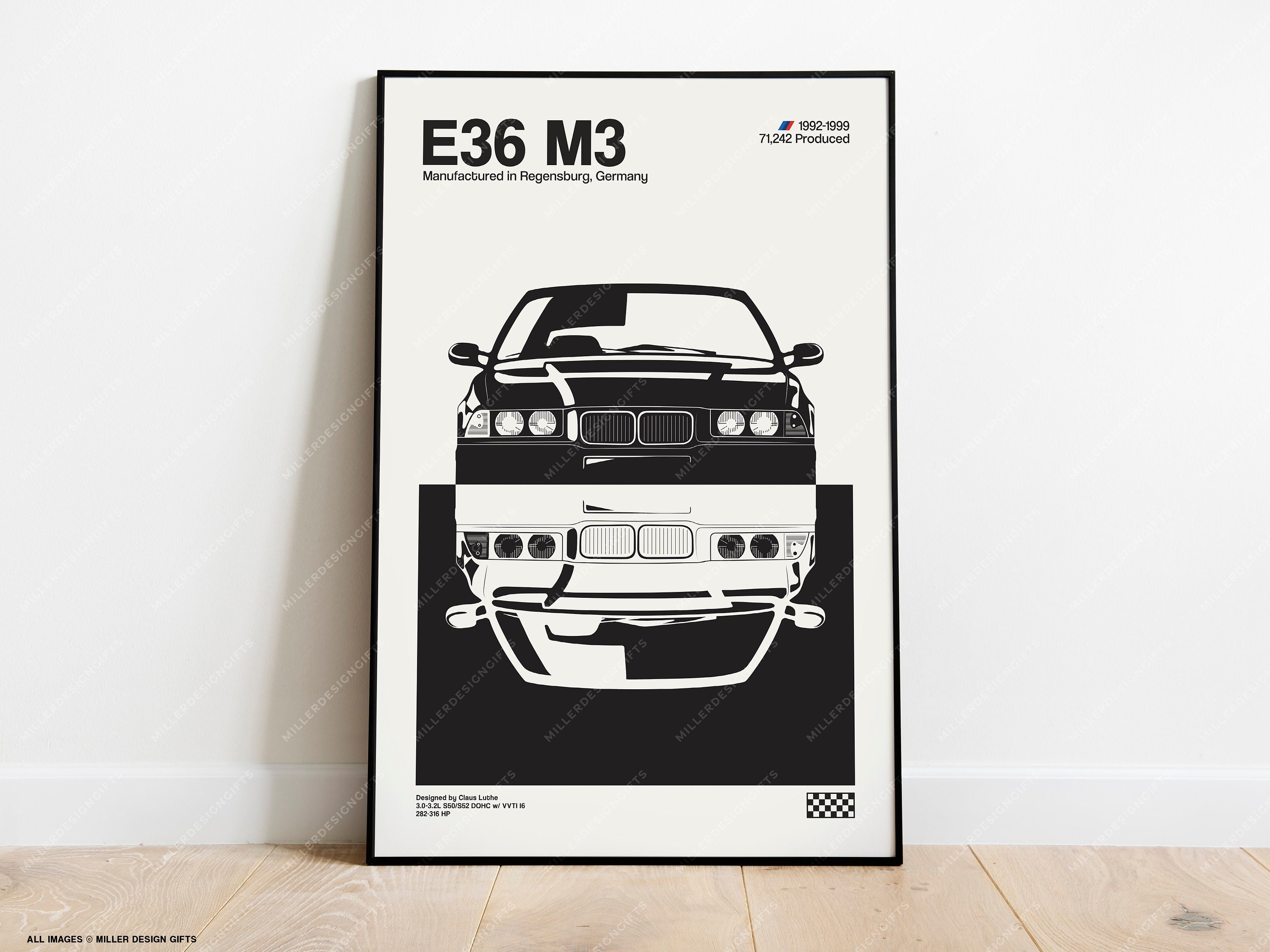 BMW' Poster, picture, metal print, paint by Alt ILLUSTRATIONS