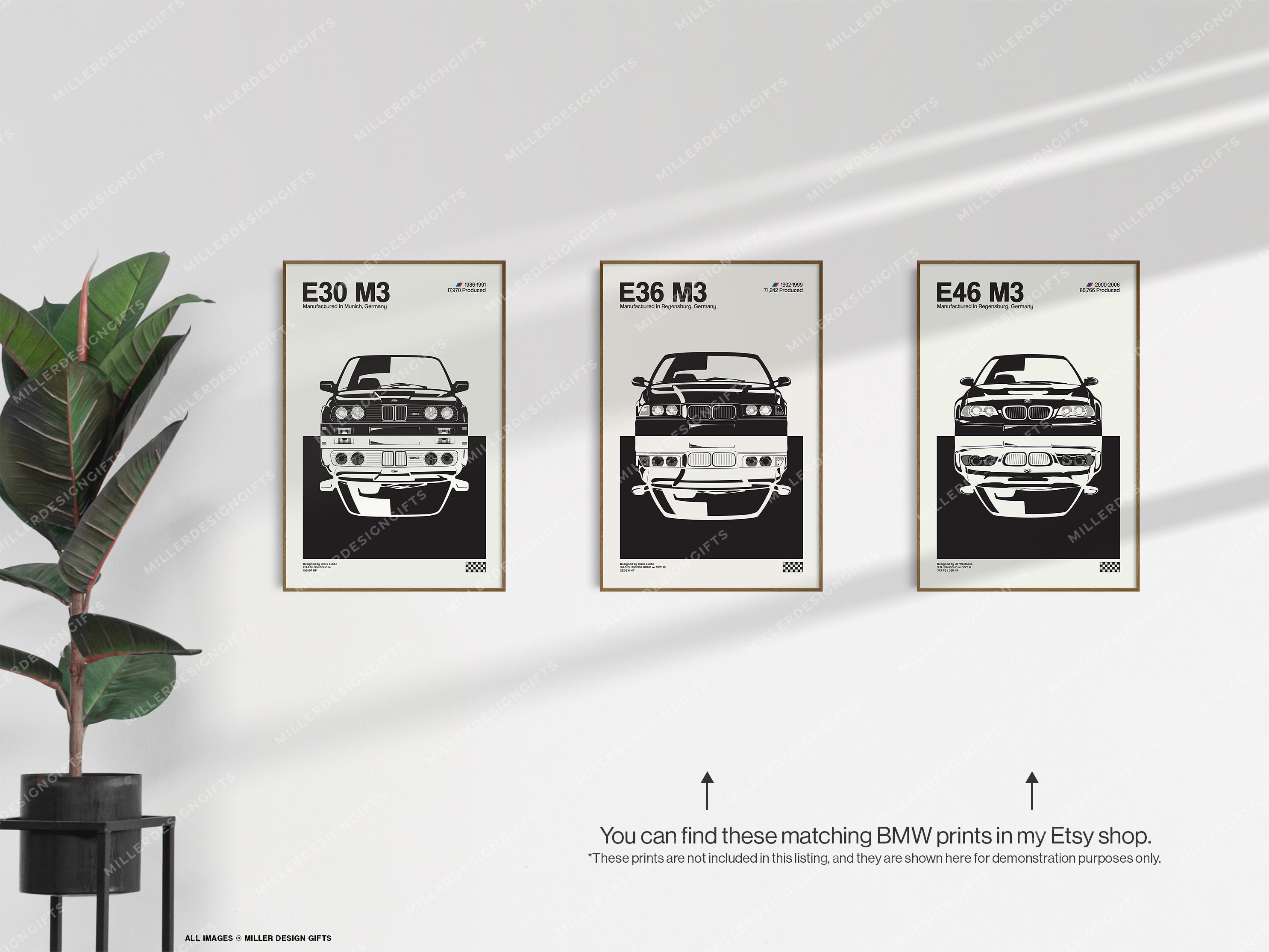 E30 M3 BMW' Poster, picture, metal print, paint by joe nove