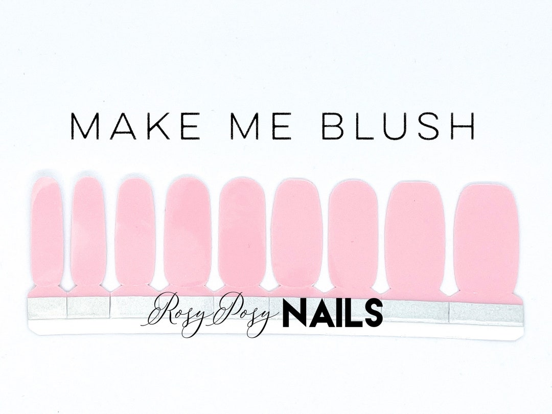 Baby Pink Nail Wraps Rosy Posy Nails Nail Stickers Beauty Self Care baby-pink-nail-wraps-rosy-posy-nails-nail-stickers-beauty-self-care