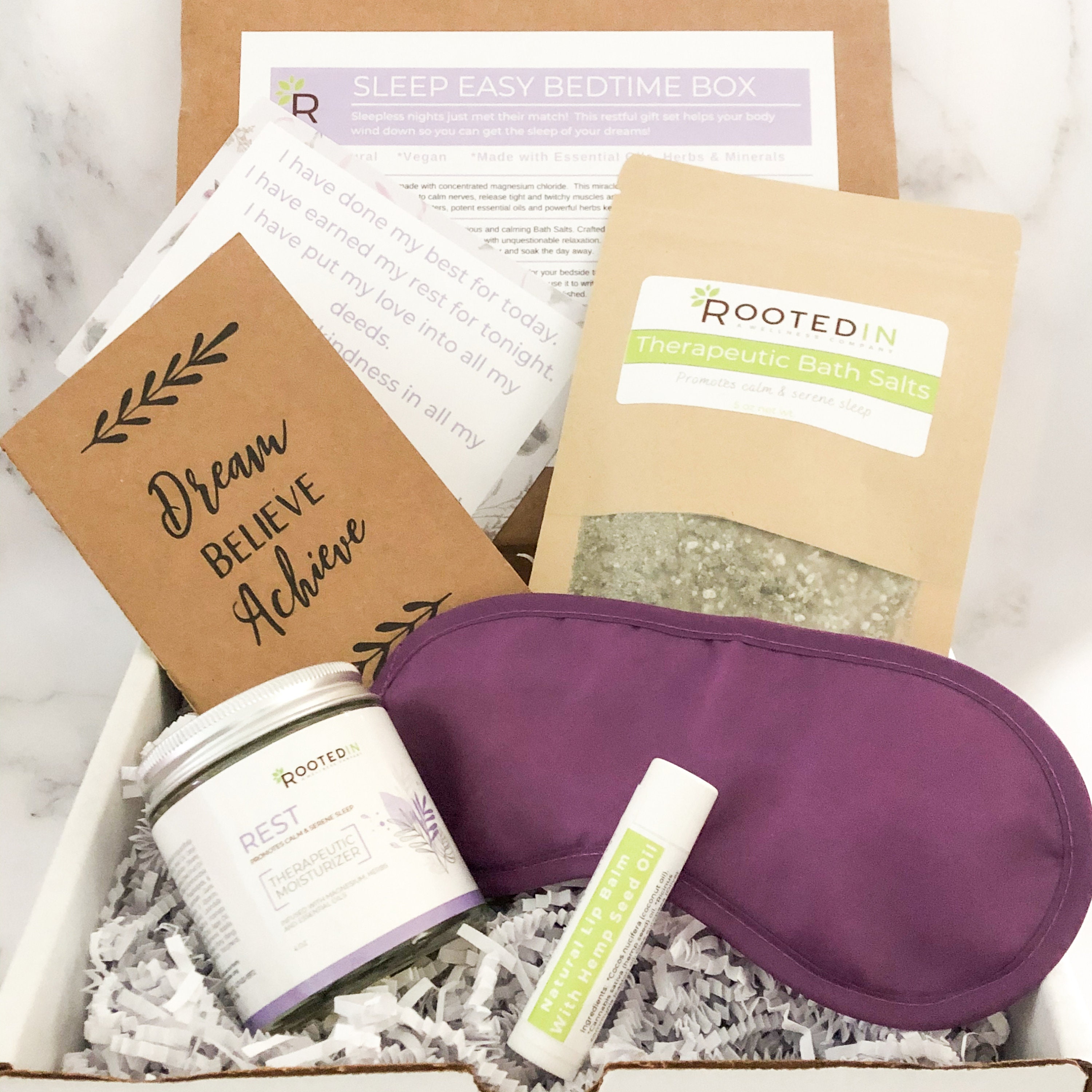 Deep Sleep Gift Organic Gift Set Natural Vegan Wellness Etsy
