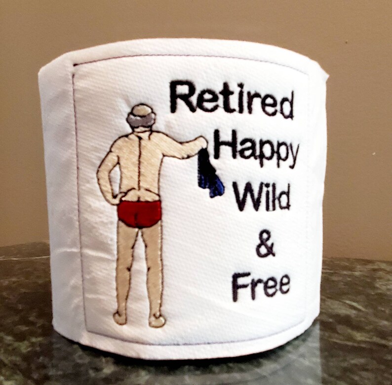 Embroidered Toilet Paper For Retirement Retirement Gag Gift Etsy Embroidered Toilet Paper For Retirement Retirement Gag Gift Etsy