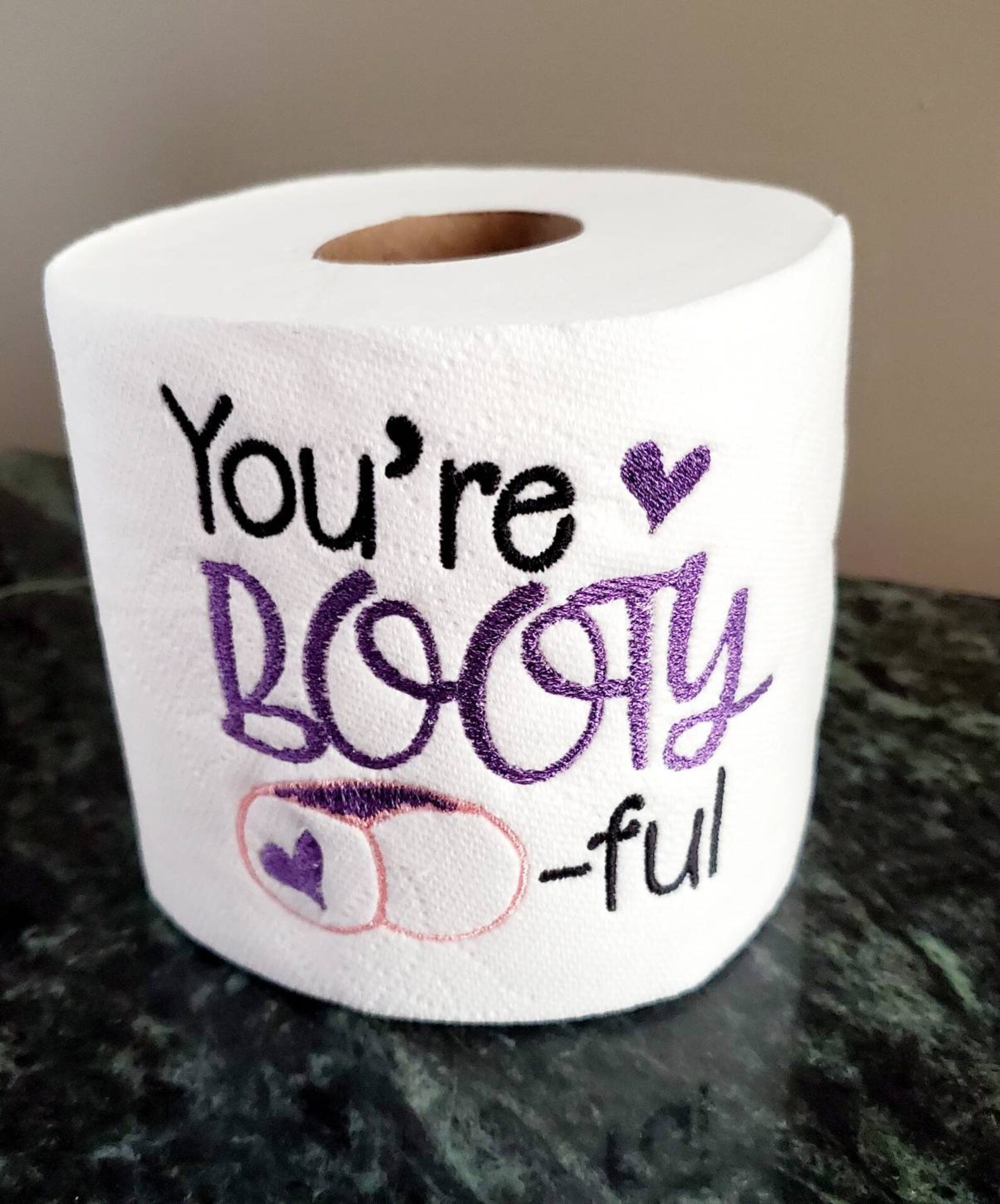 Embroidered Toilet Paper With Romantic Sayings Perfect for Etsy