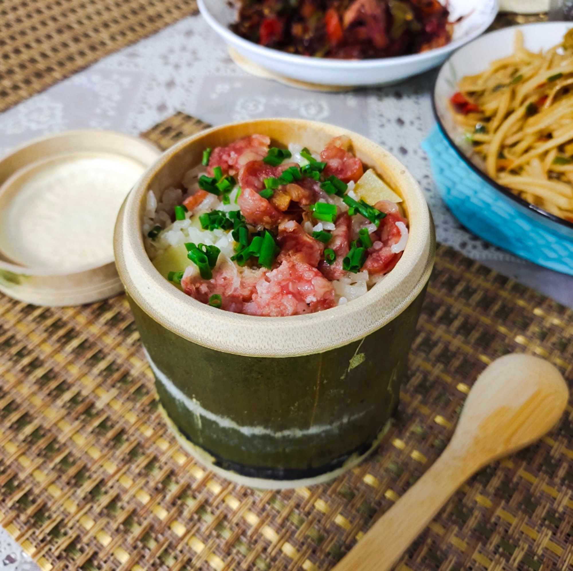 Bamboo Rice Steamerbamboo Steamer With Lid Handmadechinese Etsy Australia