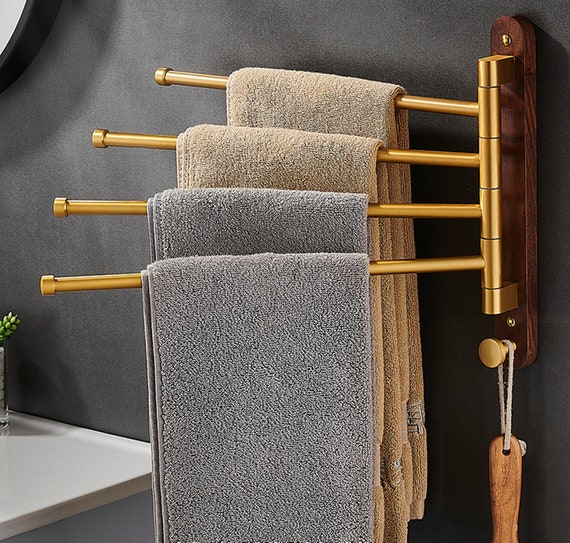 Bathroom Towel Rack,kitchen Towel Racks Wall Mounted,towel Hook Rack  Metal,bathroom Organization,swivel Towel Rack,towel Rack Over the Door -   Canada