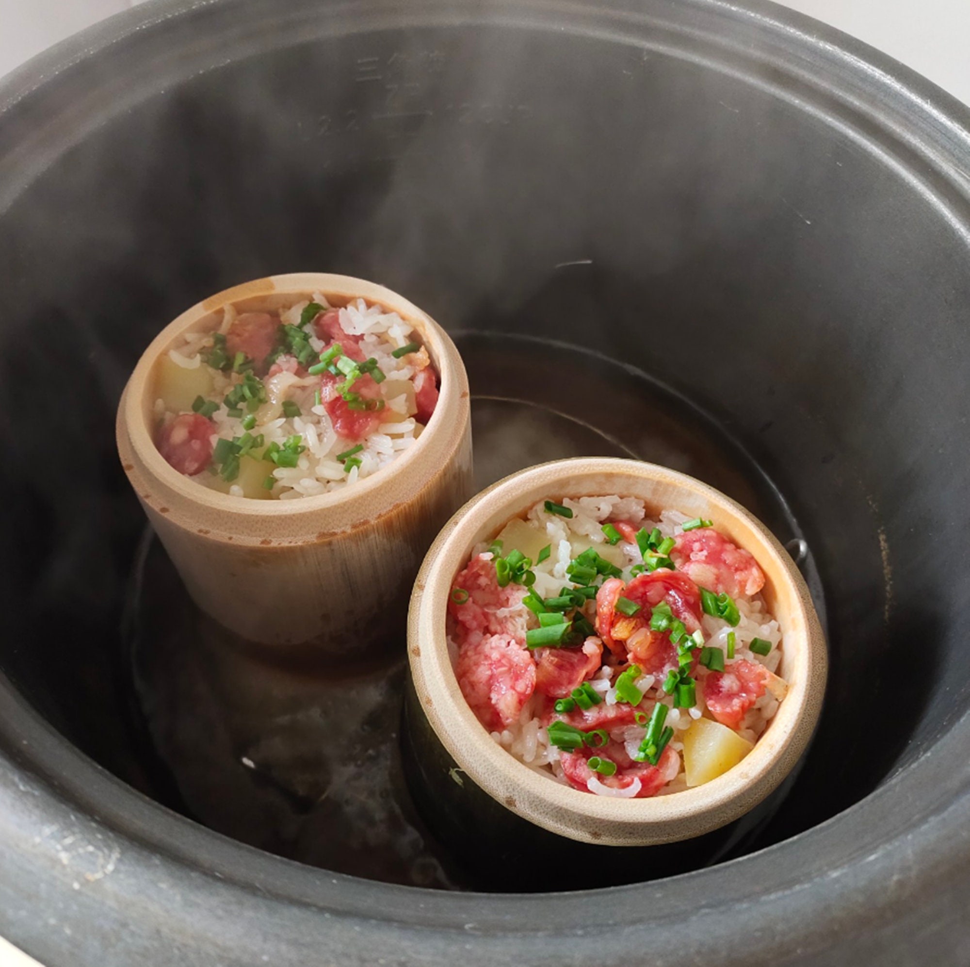 Bamboo Rice Steamerbamboo Steamer With Lid Handmadechinese Etsy Australia