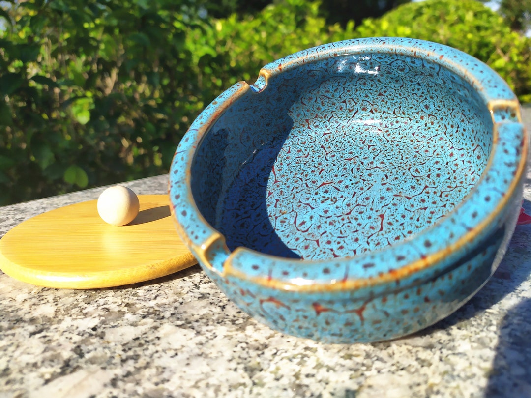 Ashtrayunique Ash Tray With Lid,personalized Ceramic Ashtray Deco