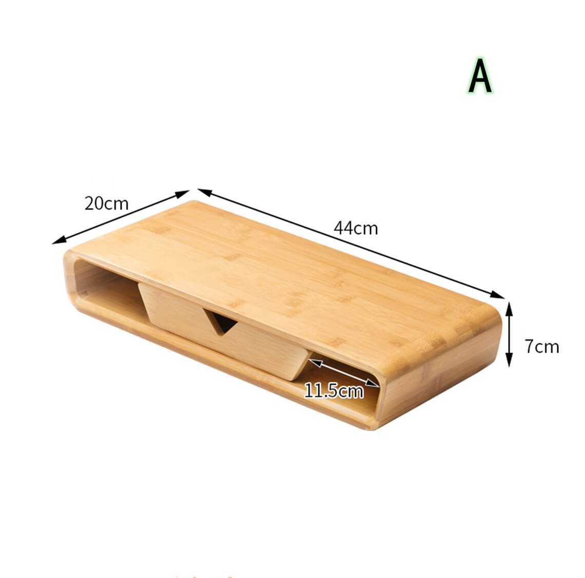 Bamboo Monitor Stand Riser Wood Monitor StandNo Assembly Etsy