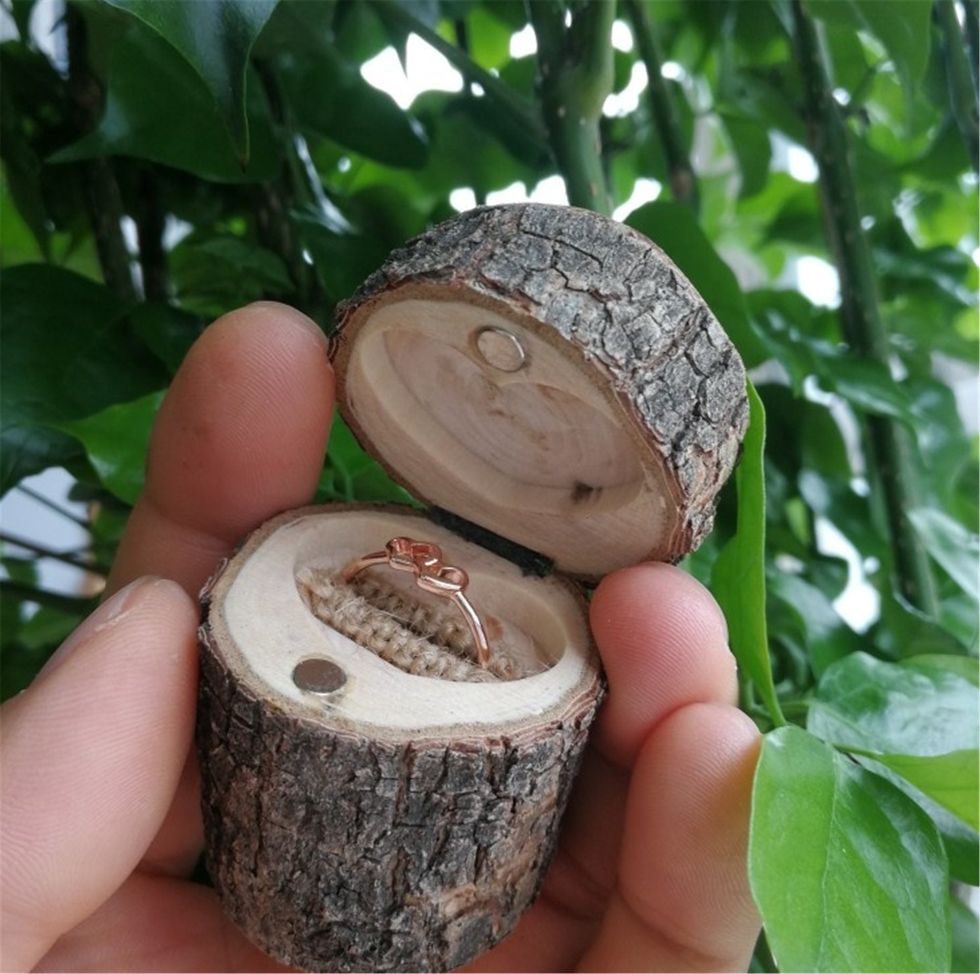 Ring box creative ring holder wedding ring box engagement Etsy