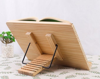 Foldable book stand, Adjustable Book Holder Tray -Cookbook Reading Desk Portable Sturdy Lightweight Bookstand-Textbooks Books,bible stand