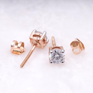 Diamond Stud Earring Lab Grown Diamond Stud Earring Pair Dainty Stud Earring Bridal Earring Everyday Minimalist Earring Pair Bridesmaid Gift