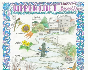 The Upper Chet - Loddon&#39;s Secret River postcard
