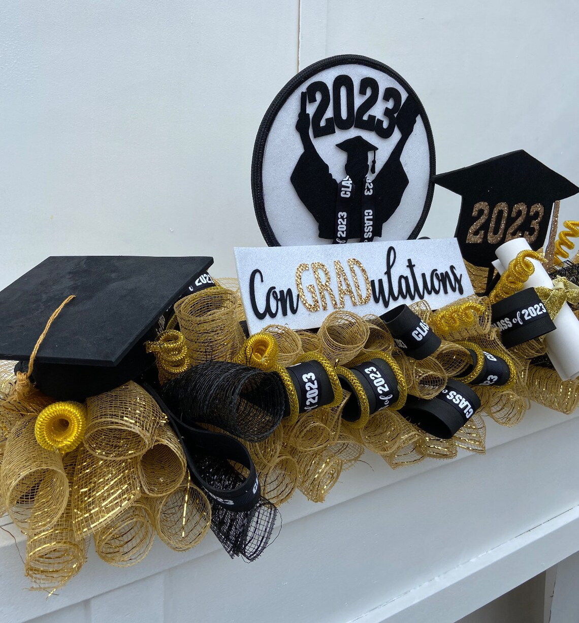 2023 Graduation Mantel Grad Decor for Fireplaces 2023 Grad Etsy