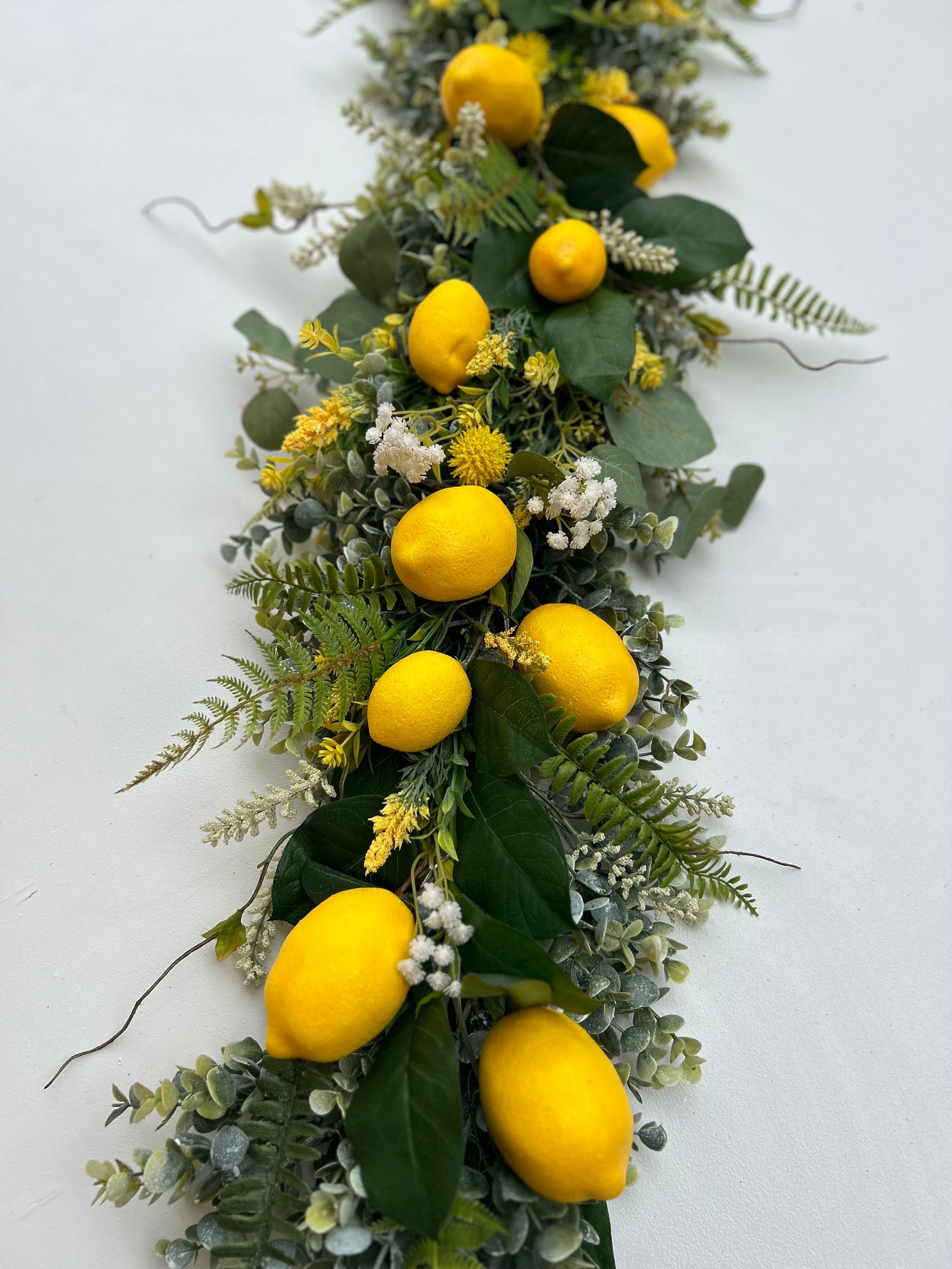 Lemon Garland • Lemon Decor • Lemon Decor for Fireplaces •summer