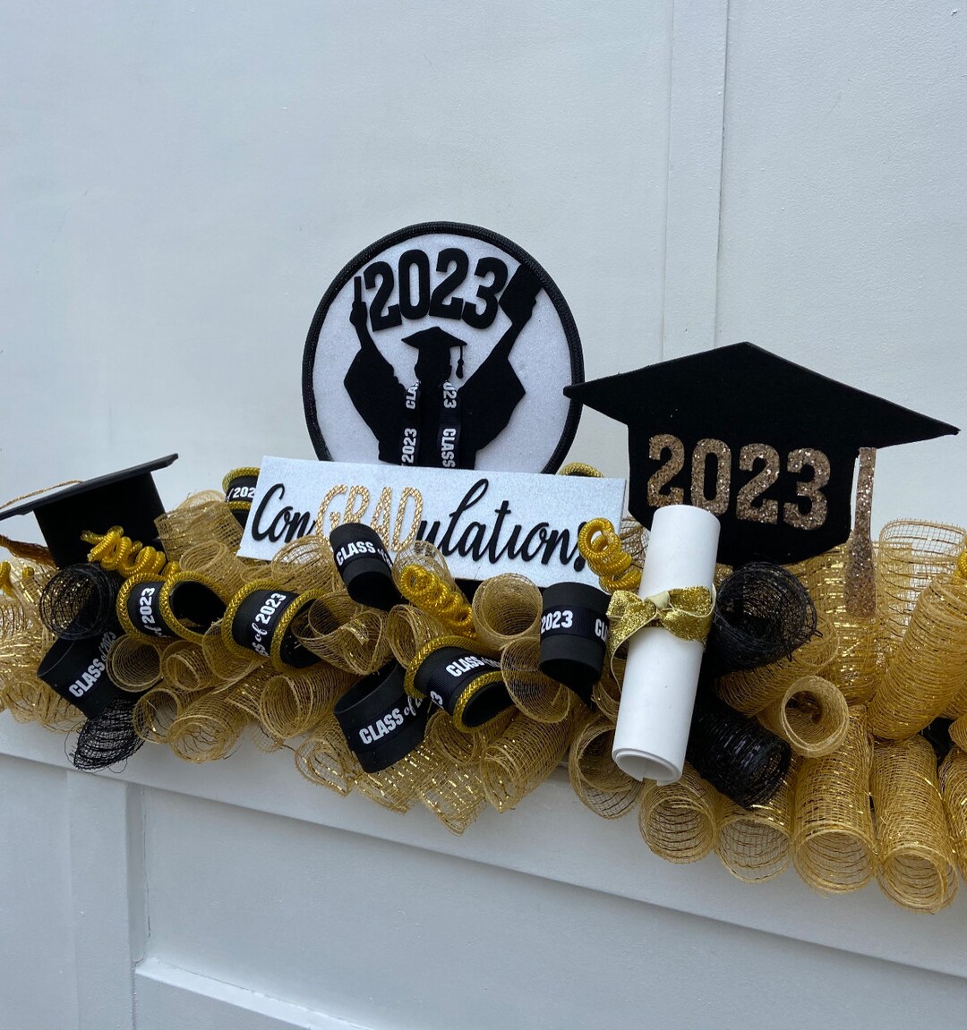 2023 Graduation Mantel Grad Decor for Fireplaces 2023 Grad Etsy