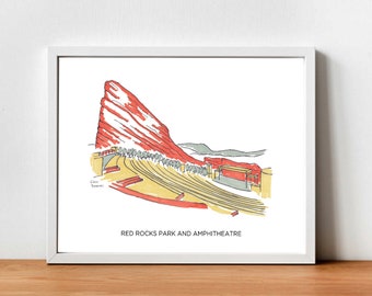 Red Rocks Park and Amphitheatre print