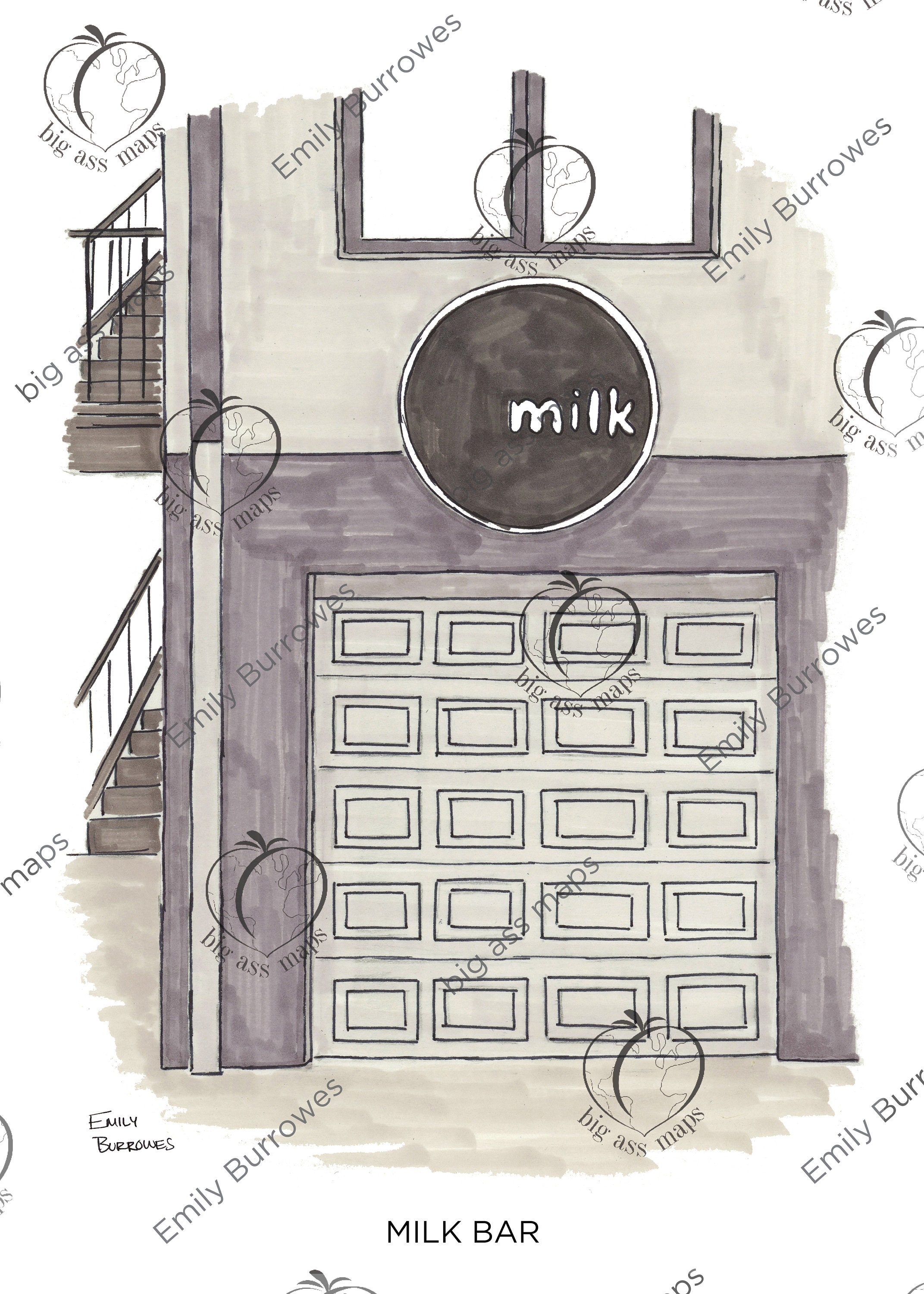 Milk Bar denver Print Etsy