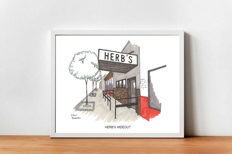 Herb es Hideout Denver Print Etsy.de