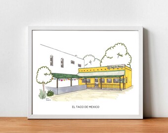 El Taco De Mexico (Denver) print