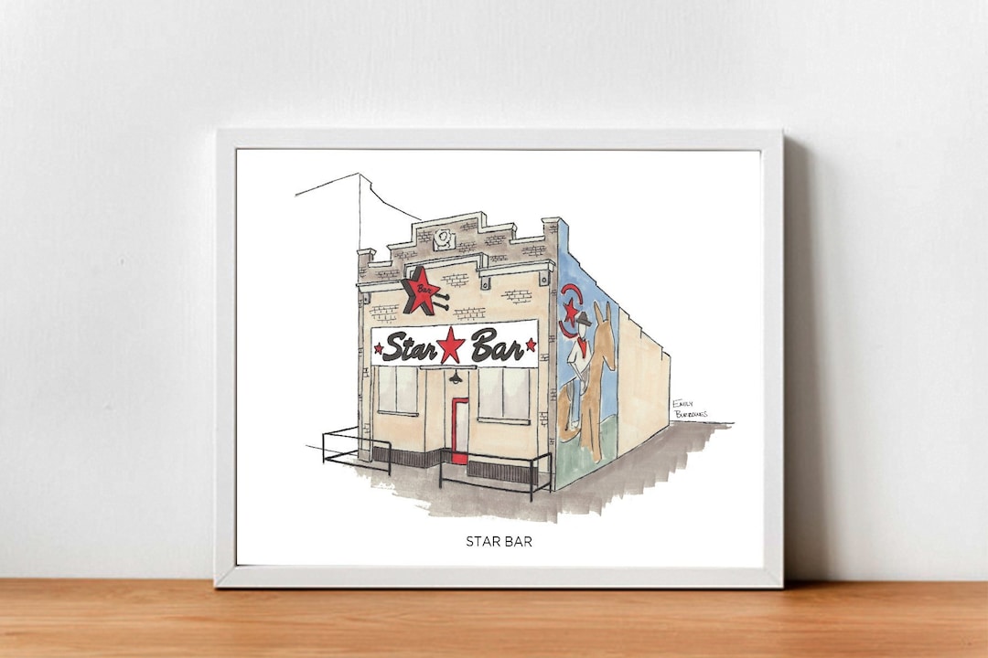 Star Bar denver Print Etsy