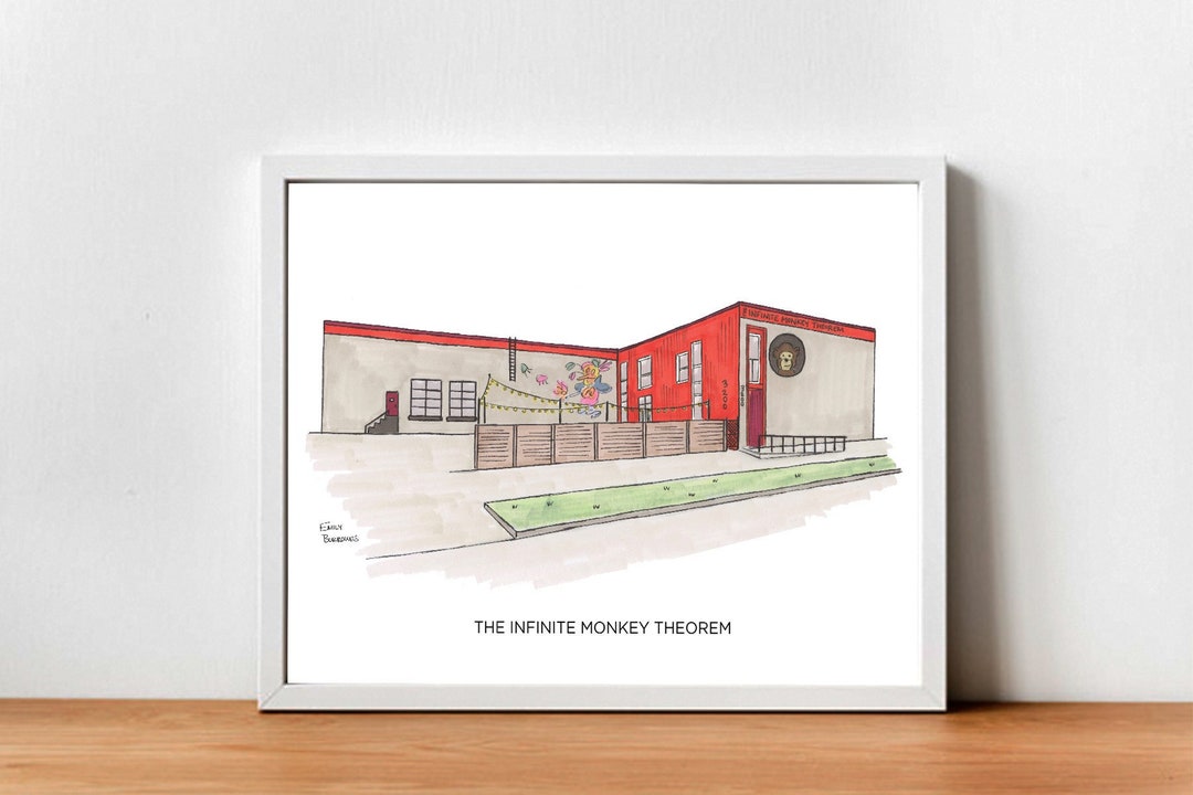 The Infinite Monkey Theorem (denver) Print - Etsy