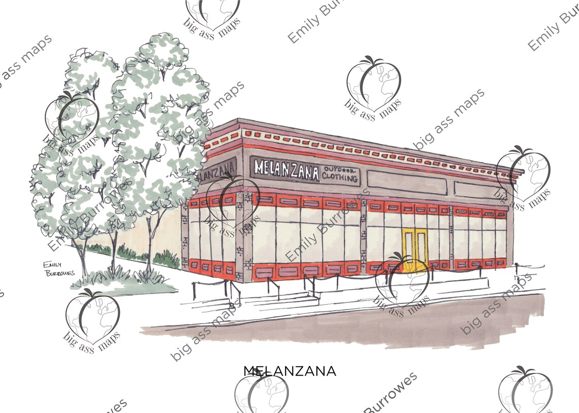 Melanzana Outdoor Clothing Leadville print Etsy