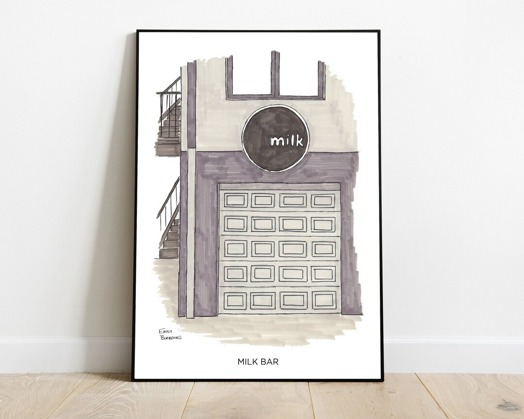 Milk Bar denver Print Etsy