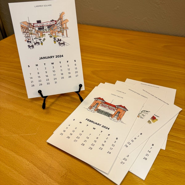 2024 Denver Calendar Etsy